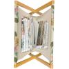 Ambesonne Donut Magazine and Book Holder, Pastel Colored Dessert Sweets Sprinkles and Hearts Valentine’s Day Theme Print, Floor Rack Decor for Interior of Home & Office, 22″ x 19″, Pink and White(Eggshell Multicolor)