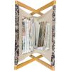 Ambesonne Eiffel Magazine and Book Holder, Valentines Day Inspired Pattern with France Paris Oh La La Texts Heart Shapes, Floor Rack Decor for Interior of Home & Office, 22″ x 19″, Pink White Black(Blush Black)