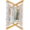 Ambesonne Eiffel Magazine and Book Holder, Valentines Day Inspired Pattern with France Paris Oh La La Texts Heart Shapes, Floor Rack Decor for Interior of Home & Office, 22″ x 19″, Pink White Black(White and Pink)