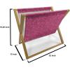 Ambesonne Floral Magazine and Book Holder, Close up Romantic and Feminine Blooms Monochrome Valentine’s Day Vibes Garden Art, Floor Rack Decor for Interior of Home & Office, 22″ x 19″, Pink Magenta(Pink Magenta)