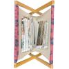 Ambesonne Floral Magazine and Book Holder, Close up Romantic and Feminine Blooms Monochrome Valentine’s Day Vibes Garden Art, Floor Rack Decor for Interior of Home & Office, 22″ x 19″, Pink Magenta(Pink and Petrol Blue)