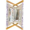 Ambesonne Floral Magazine and Book Holder, Close up Romantic and Feminine Blooms Monochrome Valentine’s Day Vibes Garden Art, Floor Rack Decor for Interior of Home & Office, 22″ x 19″, Pink Magenta(Quartz and White)