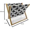 Ambesonne Floral Magazine and Book Holder, Close up Romantic and Feminine Blooms Monochrome Valentine’s Day Vibes Garden Art, Floor Rack Decor for Interior of Home & Office, 22″ x 19″, Pink Magenta(Charcoal Grey Pale Grey)