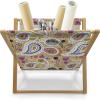 Ambesonne Floral Magazine and Book Holder, Close up Romantic and Feminine Blooms Monochrome Valentine’s Day Vibes Garden Art, Floor Rack Decor for Interior of Home & Office, 22″ x 19″, Pink Magenta(Pale Camel Multicolor)
