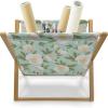 Ambesonne Floral Magazine and Book Holder, Close up Romantic and Feminine Blooms Monochrome Valentine’s Day Vibes Garden Art, Floor Rack Decor for Interior of Home & Office, 22″ x 19″, Pink Magenta(Almond Green Multicolor)