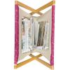 Ambesonne Floral Magazine and Book Holder, Close up Romantic and Feminine Blooms Monochrome Valentine’s Day Vibes Garden Art, Floor Rack Decor for Interior of Home & Office, 22″ x 19″, Pink Magenta(Pink Magenta)