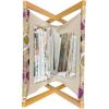 Ambesonne Floral Magazine and Book Holder, Close up Romantic and Feminine Blooms Monochrome Valentine’s Day Vibes Garden Art, Floor Rack Decor for Interior of Home & Office, 22″ x 19″, Pink Magenta(Pale Camel Multicolor)