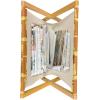 Ambesonne Floral Magazine and Book Holder, Close up Romantic and Feminine Blooms Monochrome Valentine’s Day Vibes Garden Art, Floor Rack Decor for Interior of Home & Office, 22″ x 19″, Pink Magenta(Orange Mustard)