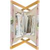 Ambesonne Floral Magazine and Book Holder, Close up Romantic and Feminine Blooms Monochrome Valentine’s Day Vibes Garden Art, Floor Rack Decor for Interior of Home & Office, 22″ x 19″, Pink Magenta(Pale Green and Multicolor)