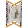 Ambesonne Floral Magazine and Book Holder, Close up Romantic and Feminine Blooms Monochrome Valentine’s Day Vibes Garden Art, Floor Rack Decor for Interior of Home & Office, 22″ x 19″, Pink Magenta(Dark Magenta Pale Blue)
