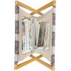 Ambesonne Floral Magazine and Book Holder, Rose Flowers Vintage Design Elements Petals Leaves Love Themed Valentines Image, Floor Rack Decor for Interior of Home & Office, 22″ x 19″, Red Grey Black(Dried Rose Warm Taupe)