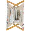 Ambesonne Floral Magazine and Book Holder, Rose Flowers Vintage Design Elements Petals Leaves Love Themed Valentines Image, Floor Rack Decor for Interior of Home & Office, 22″ x 19″, Red Grey Black(Almond Green Salmon)