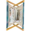 Ambesonne Floral Magazine and Book Holder, Rose Flowers Vintage Design Elements Petals Leaves Love Themed Valentines Image, Floor Rack Decor for Interior of Home & Office, 22″ x 19″, Red Grey Black(Petrol Blue Teal)