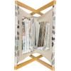 Ambesonne Floral Magazine and Book Holder, Rose Flowers Vintage Design Elements Petals Leaves Love Themed Valentines Image, Floor Rack Decor for Interior of Home & Office, 22″ x 19″, Red Grey Black(Dark Taupe Coconut)
