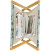 Ambesonne Floral Magazine and Book Holder, Rose Flowers Vintage Design Elements Petals Leaves Love Themed Valentines Image, Floor Rack Decor for Interior of Home & Office, 22″ x 19″, Red Grey Black(Seafoam Sage Green)