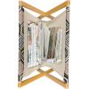 Ambesonne Floral Magazine and Book Holder, Rose Flowers Vintage Design Elements Petals Leaves Love Themed Valentines Image, Floor Rack Decor for Interior of Home & Office, 22″ x 19″, Red Grey Black(Pale Coffee Warm Taupe)