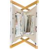 Ambesonne Flower Magazine and Book Holder, Valentine’s Day Blossoming Scene Rose Petals Meadow Retro Theme, Floor Rack Decor for Interior of Home & Office, 22″ x 19″, Coral Violet Blue(Red Charcoal Grey)