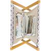 Ambesonne Flower Magazine and Book Holder, Valentine’s Day Blossoming Scene Rose Petals Meadow Retro Theme, Floor Rack Decor for Interior of Home & Office, 22″ x 19″, Coral Violet Blue(Pale Pink Dark Grey)