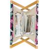 Ambesonne Fruits Magazine and Book Holder, Retro Valentine Theme with Strawberry Love Happiness Merry Lucky Image, Floor Rack Decor for Interior of Home & Office, 22″ x 19″, Eggshell Ruby Army Green(Hot Pink Seafoam Black)