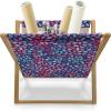 Ambesonne Fruits Magazine and Book Holder, Retro Valentine Theme with Strawberry Love Happiness Merry Lucky Image, Floor Rack Decor for Interior of Home & Office, 22″ x 19″, Eggshell Ruby Army Green(Violet Blue Multicolor)