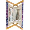 Ambesonne Fruits Magazine and Book Holder, Retro Valentine Theme with Strawberry Love Happiness Merry Lucky Image, Floor Rack Decor for Interior of Home & Office, 22″ x 19″, Eggshell Ruby Army Green(Violet Blue Multicolor)