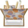 Ambesonne Fruits Magazine and Book Holder, Retro Valentine Theme with Strawberry Love Happiness Merry Lucky Image, Floor Rack Decor for Interior of Home & Office, 22″ x 19″, Eggshell Ruby Army Green(Orange Mauve Beige)
