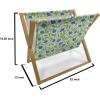 Ambesonne Fruits Magazine and Book Holder, Retro Valentine Theme with Strawberry Love Happiness Merry Lucky Image, Floor Rack Decor for Interior of Home & Office, 22″ x 19″, Eggshell Ruby Army Green(Violet Blue Lime Green)