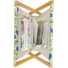 Ambesonne Fruits Magazine and Book Holder, Retro Valentine Theme with Strawberry Love Happiness Merry Lucky Image, Floor Rack Decor for Interior of Home & Office, 22″ x 19″, Eggshell Ruby Army Green(Violet Blue Lime Green)