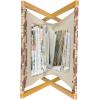 Ambesonne Fruits Magazine and Book Holder, Retro Valentine Theme with Strawberry Love Happiness Merry Lucky Image, Floor Rack Decor for Interior of Home & Office, 22″ x 19″, Eggshell Ruby Army Green(Cream Coral Chocolate)