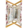 Ambesonne Fruits Magazine and Book Holder, Retro Valentine Theme with Strawberry Love Happiness Merry Lucky Image, Floor Rack Decor for Interior of Home & Office, 22″ x 19″, Eggshell Ruby Army Green(Red Umber Rose)