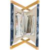 Ambesonne Glamour Magazine and Book Holder, Woman Lips Behind The Bars Female Love Romance Valentines Day Print, Floor Rack Decor for Interior of Home & Office, 22″ x 19″, Scarlet White and Grey(Blue Indigo Royal Blue)