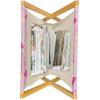 Ambesonne Glamour Magazine and Book Holder, Woman Lips Behind The Bars Female Love Romance Valentines Day Print, Floor Rack Decor for Interior of Home & Office, 22″ x 19″, Scarlet White and Grey(Pale Pink Magenta Mint)