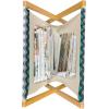 Ambesonne Glamour Magazine and Book Holder, Woman Lips Behind The Bars Female Love Romance Valentines Day Print, Floor Rack Decor for Interior of Home & Office, 22″ x 19″, Scarlet White and Grey(Jade Green Grey White)