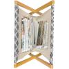 Ambesonne Glamour Magazine and Book Holder, Woman Lips Behind The Bars Female Love Romance Valentines Day Print, Floor Rack Decor for Interior of Home & Office, 22″ x 19″, Scarlet White and Grey(Black Pale Grey)