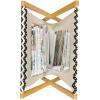Ambesonne Glamour Magazine and Book Holder, Woman Lips Behind The Bars Female Love Romance Valentines Day Print, Floor Rack Decor for Interior of Home & Office, 22″ x 19″, Scarlet White and Grey(White Yellow)