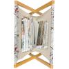 Ambesonne Glamour Magazine and Book Holder, Woman Lips Behind The Bars Female Love Romance Valentines Day Print, Floor Rack Decor for Interior of Home & Office, 22″ x 19″, Scarlet White and Grey(Mustard Maroon)