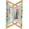 Ambesonne Glamour Magazine and Book Holder, Woman Lips Behind The Bars Female Love Romance Valentines Day Print, Floor Rack Decor for Interior of Home & Office, 22″ x 19″, Scarlet White and Grey(Olive Green Seafoam)