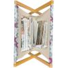 Ambesonne Glamour Magazine and Book Holder, Woman Lips Behind The Bars Female Love Romance Valentines Day Print, Floor Rack Decor for Interior of Home & Office, 22″ x 19″, Scarlet White and Grey(Turquoise Pale Grey)