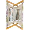 Ambesonne Glamour Magazine and Book Holder, Woman Lips Behind The Bars Female Love Romance Valentines Day Print, Floor Rack Decor for Interior of Home & Office, 22″ x 19″, Scarlet White and Grey(Fern Green Pale Pink)