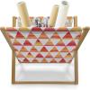 Ambesonne Glamour Magazine and Book Holder, Woman Lips Behind The Bars Female Love Romance Valentines Day Print, Floor Rack Decor for Interior of Home & Office, 22″ x 19″, Scarlet White and Grey(Orange Scarlet)