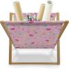 Ambesonne Glamour Magazine and Book Holder, Woman Lips Behind The Bars Female Love Romance Valentines Day Print, Floor Rack Decor for Interior of Home & Office, 22″ x 19″, Scarlet White and Grey(Pale Pink Magenta Mint)
