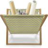 Ambesonne Glamour Magazine and Book Holder, Woman Lips Behind The Bars Female Love Romance Valentines Day Print, Floor Rack Decor for Interior of Home & Office, 22″ x 19″, Scarlet White and Grey(Yellow Pale Grey)