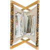 Ambesonne Hearts Magazine and Book Holder, Doodle Style Pink Love Valentines Day Themed Arrows and Wings, Floor Rack Decor for Interior of Home & Office, 22″ x 19″, Magenta and Pale Pink(Black Orange and White)