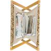 Ambesonne Hearts Magazine and Book Holder, Doodle Style Pink Love Valentines Day Themed Arrows and Wings, Floor Rack Decor for Interior of Home & Office, 22″ x 19″, Magenta and Pale Pink(Beige and Caramel)