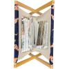 Ambesonne Hearts Magazine and Book Holder, Doodle Style Pink Love Valentines Day Themed Arrows and Wings, Floor Rack Decor for Interior of Home & Office, 22″ x 19″, Magenta and Pale Pink(Dark Orange Navy Blue)