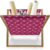 Ambesonne Hearts Magazine and Book Holder, Doodle Style Pink Love Valentines Day Themed Arrows and Wings, Floor Rack Decor for Interior of Home & Office, 22″ x 19″, Magenta and Pale Pink(Magenta and Pale Pink)