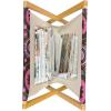Ambesonne Hearts Magazine and Book Holder, Valentines Day Inspired Ornamental Love Pattern in Pink Tones, Floor Rack Decor for Interior of Home & Office, 22″ x 19″, Hot Pink Purple Pink(Chocolate Pink Purple)