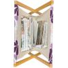 Ambesonne Hearts Magazine and Book Holder, Valentines Day Inspired Ornamental Love Pattern in Pink Tones, Floor Rack Decor for Interior of Home & Office, 22″ x 19″, Hot Pink Purple Pink(Purple Lilac Peach)