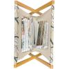 Ambesonne Hearts Magazine and Book Holder, Valentines Day Inspired Ornamental Love Pattern in Pink Tones, Floor Rack Decor for Interior of Home & Office, 22″ x 19″, Hot Pink Purple Pink(Cadet Blue Coconut Cream)