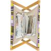 Ambesonne Love Magazine and Book Holder, Valentine’s Day Themed Pattern with Hearts on Curvilinear Stripes, Floor Rack Decor for Interior of Home & Office, 22″ x 19″, Grey Pale Fuchsia White(Lilac Charcoal Grey)